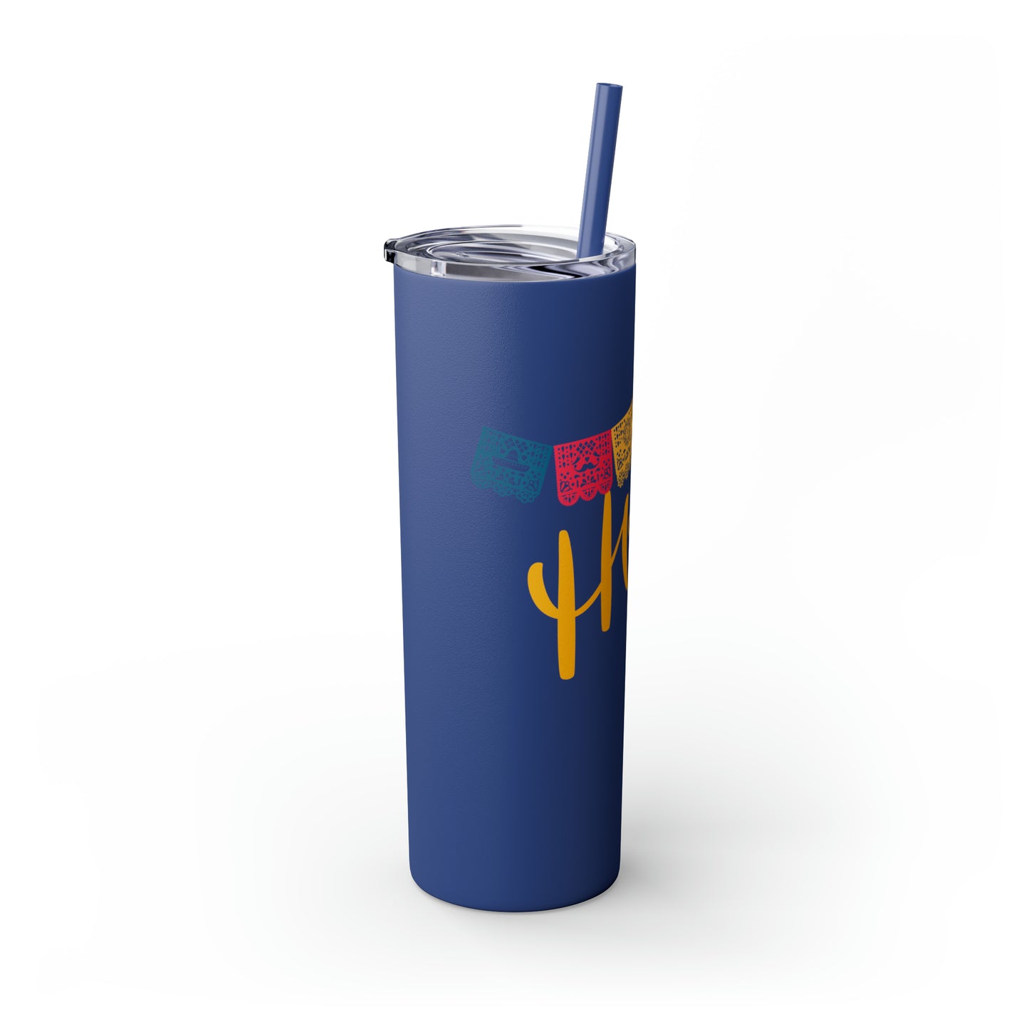 Hola Skinny Tumbler with Straw, 20oz