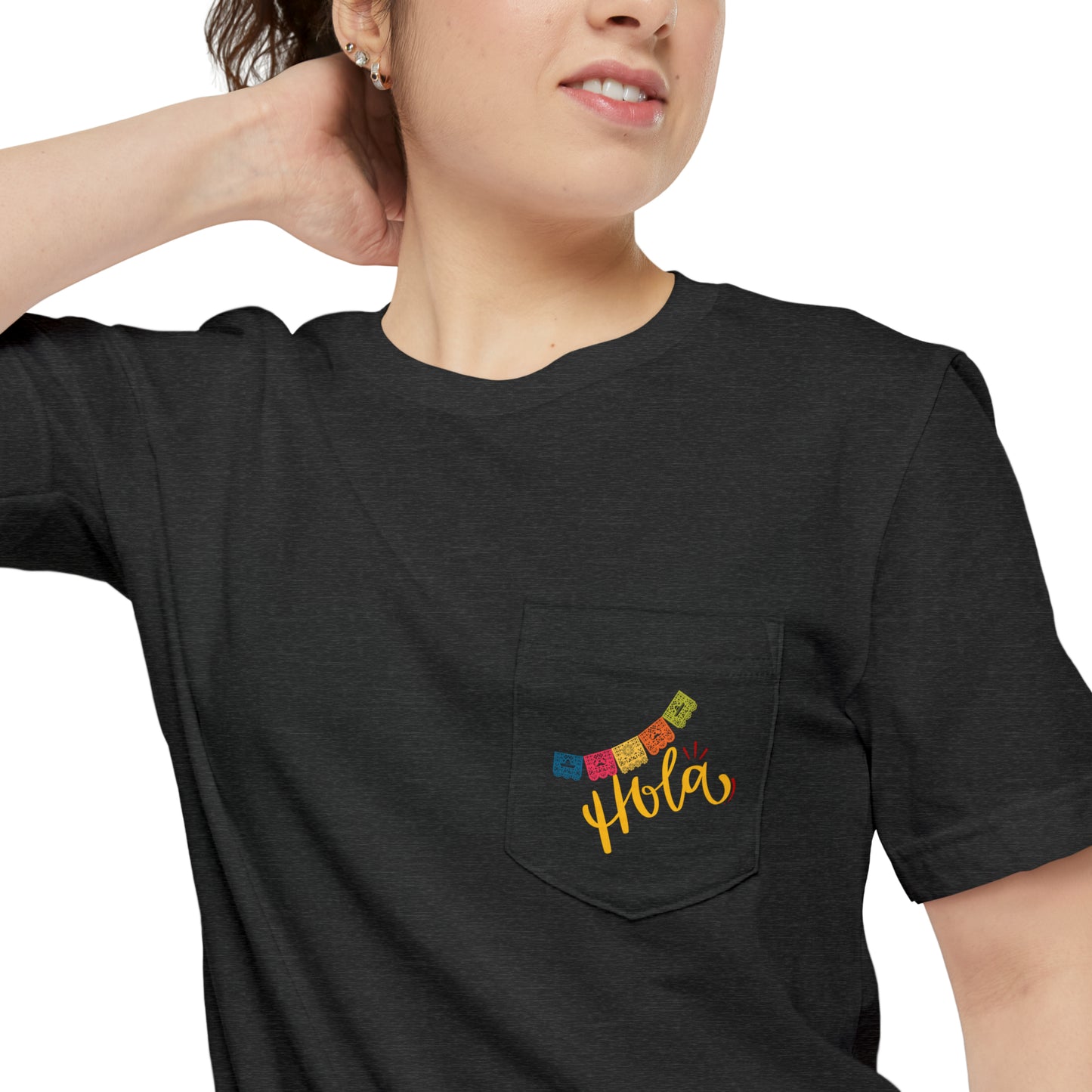 Hola Unisex Pocket T-shirt