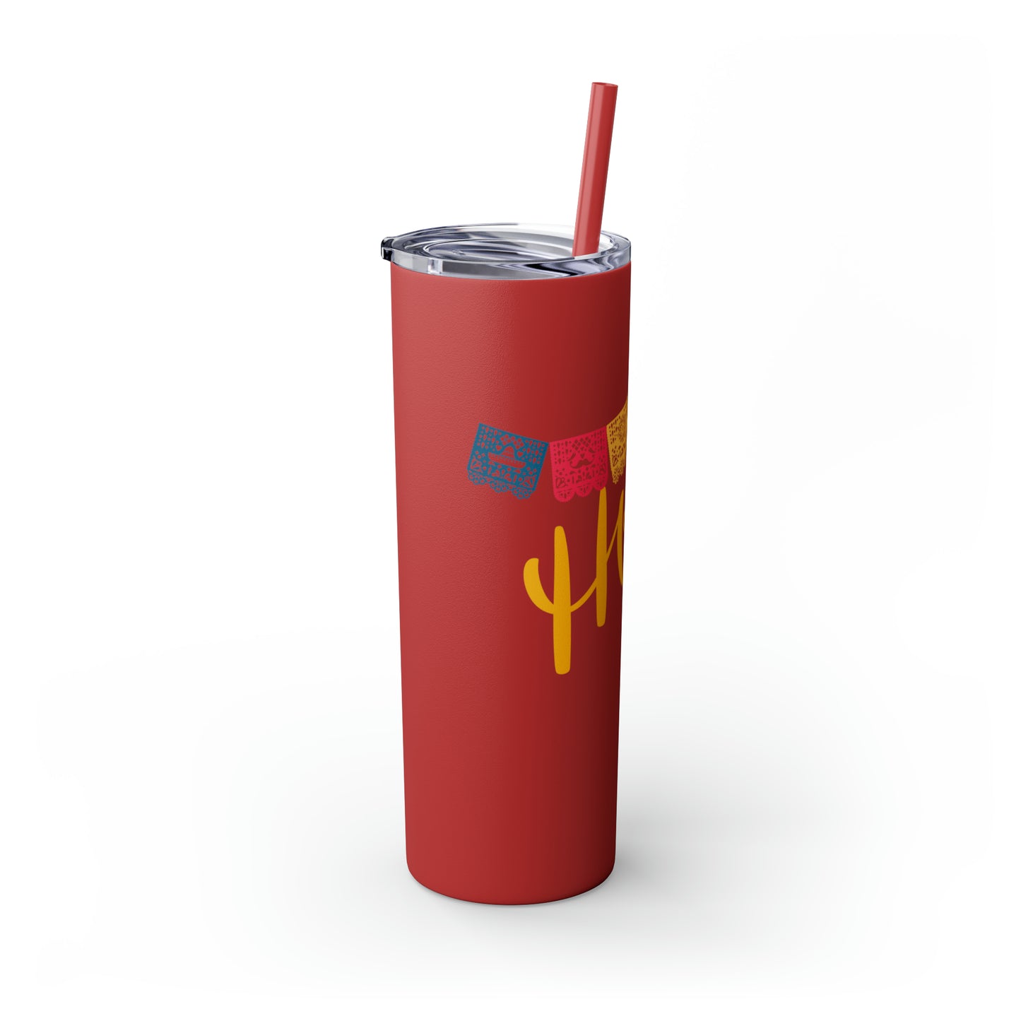 Hola Skinny Tumbler with Straw, 20oz