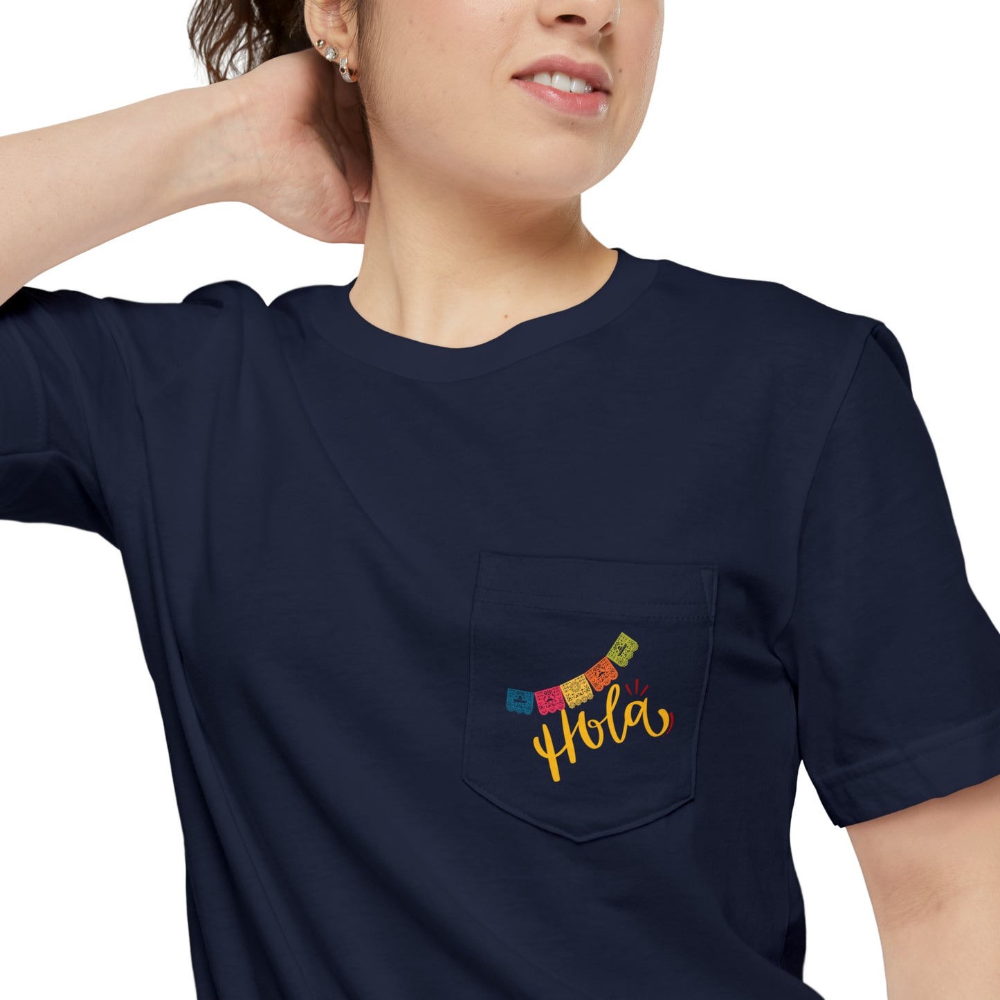 Hola Unisex Pocket T-shirt
