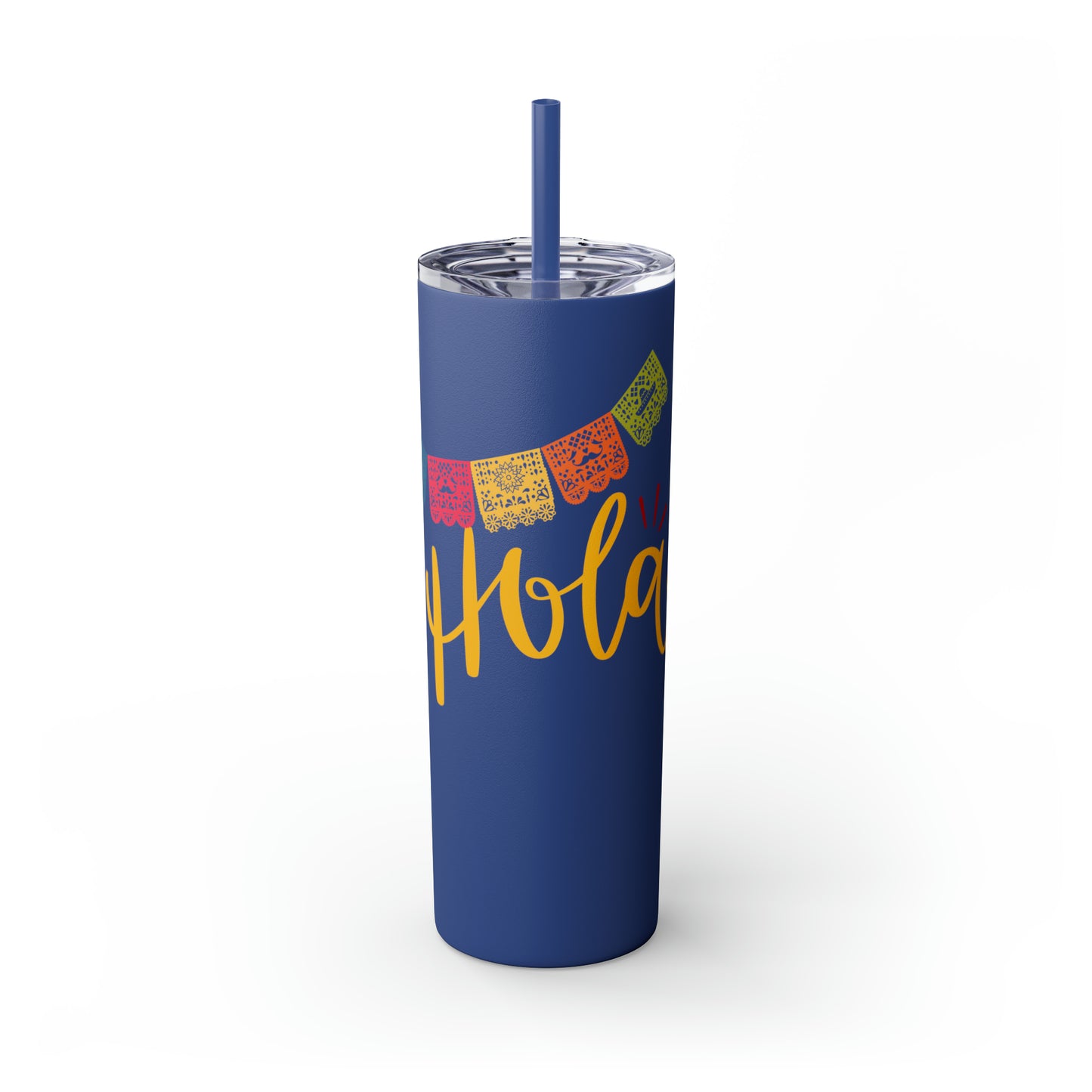 Hola Skinny Tumbler with Straw, 20oz