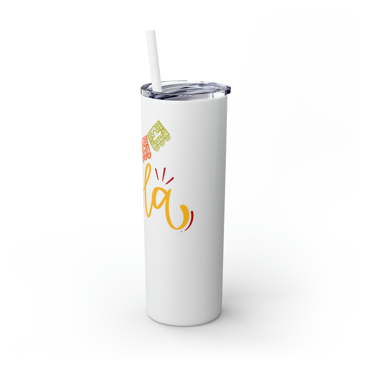 Hola Skinny Tumbler with Straw, 20oz
