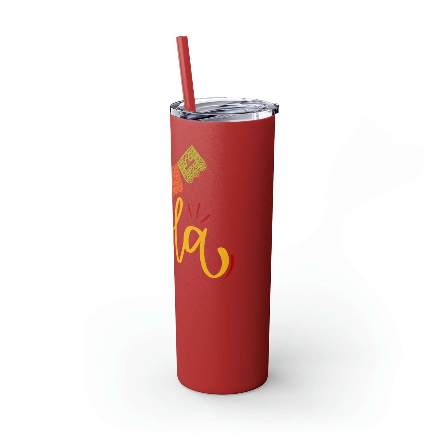 Hola Skinny Tumbler with Straw, 20oz