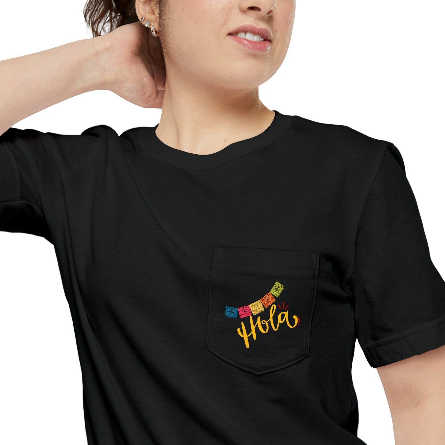 Hola Unisex Pocket T-shirt