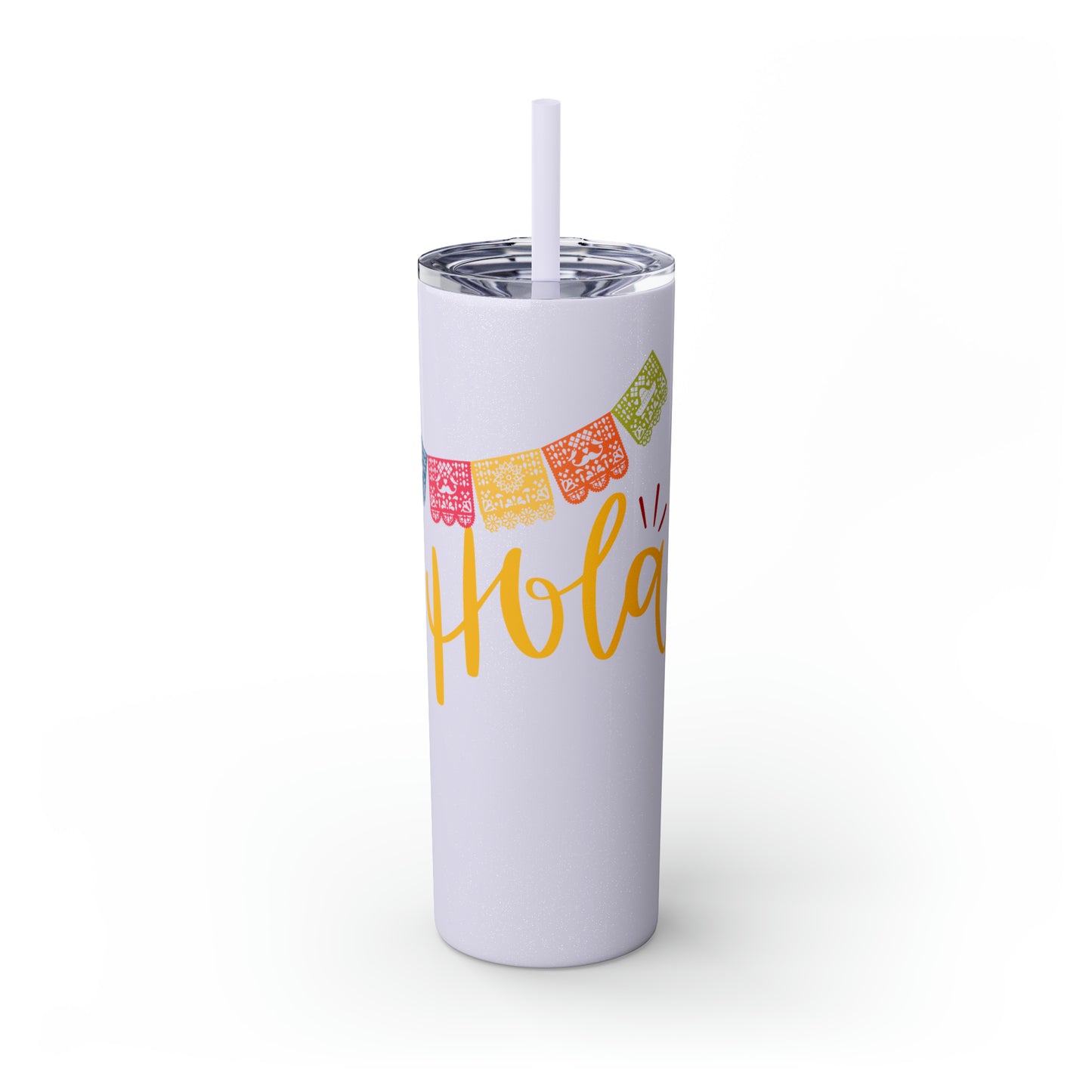 Hola Skinny Tumbler with Straw, 20oz