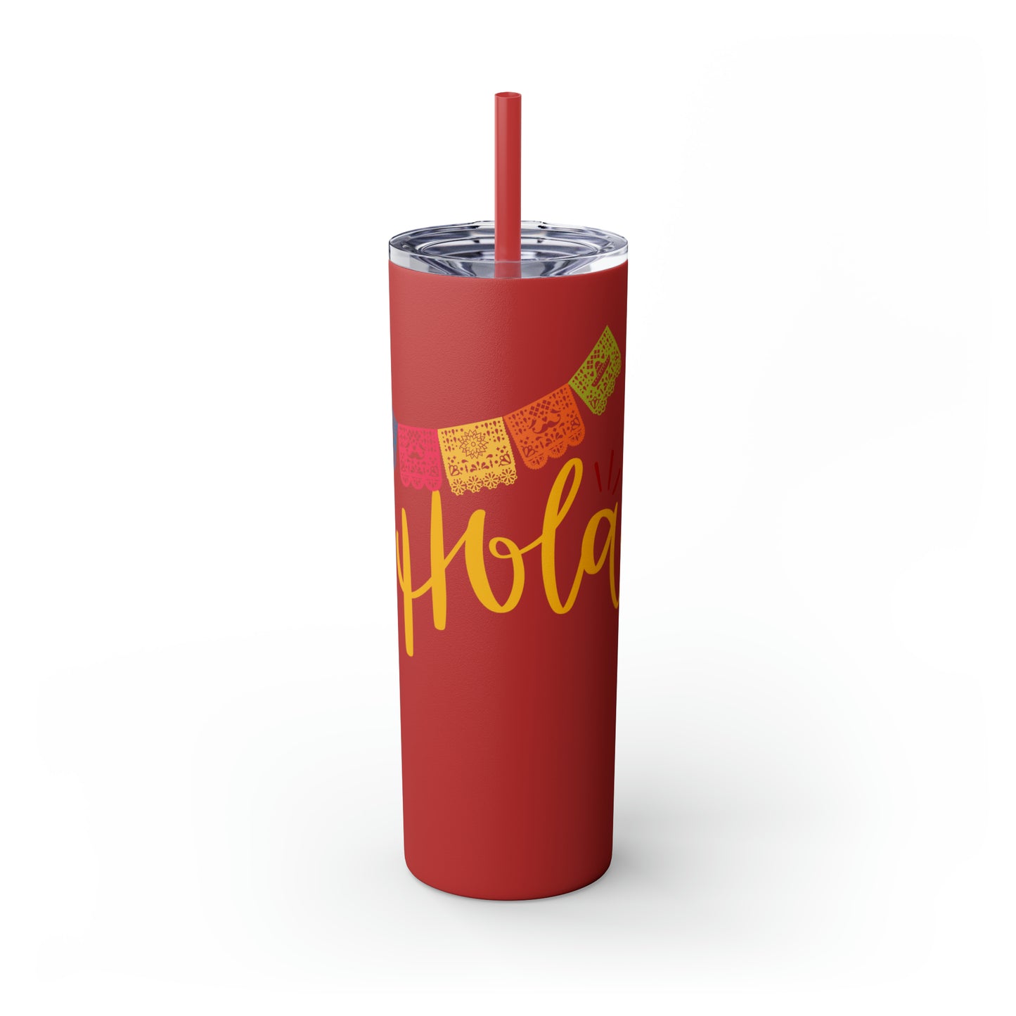Hola Skinny Tumbler with Straw, 20oz