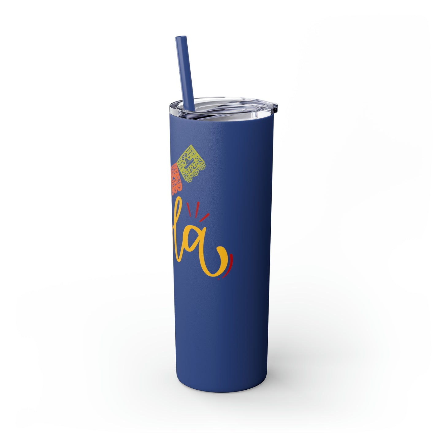 Hola Skinny Tumbler with Straw, 20oz