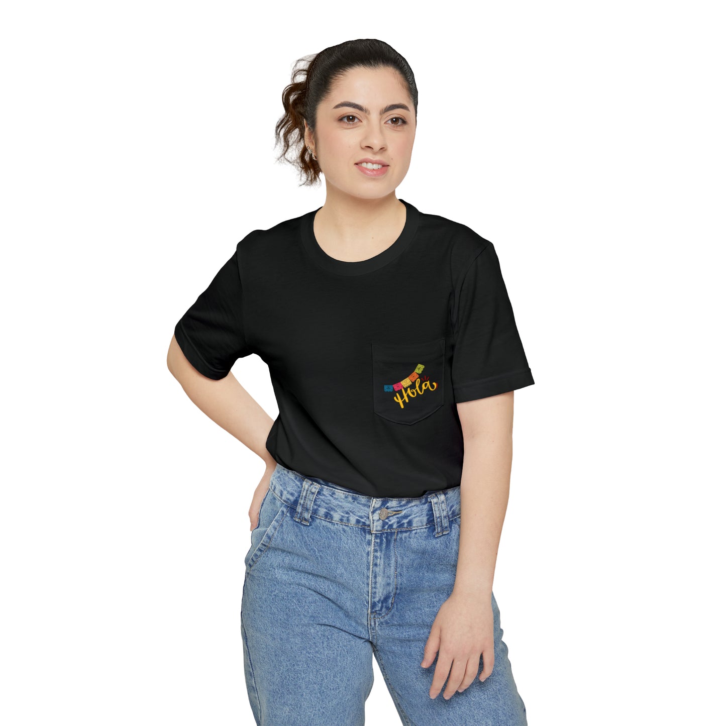 Hola Unisex Pocket T-shirt