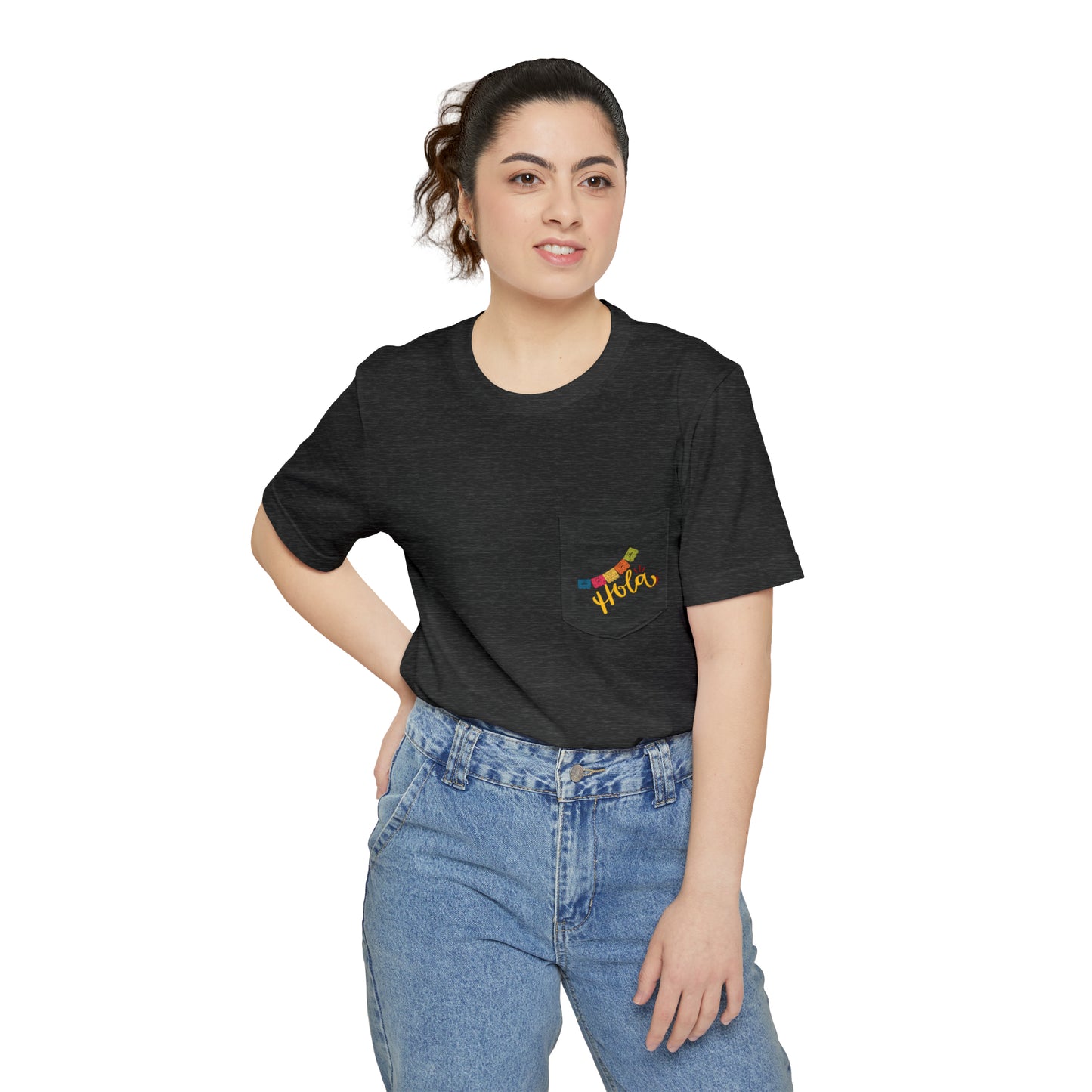 Hola Unisex Pocket T-shirt