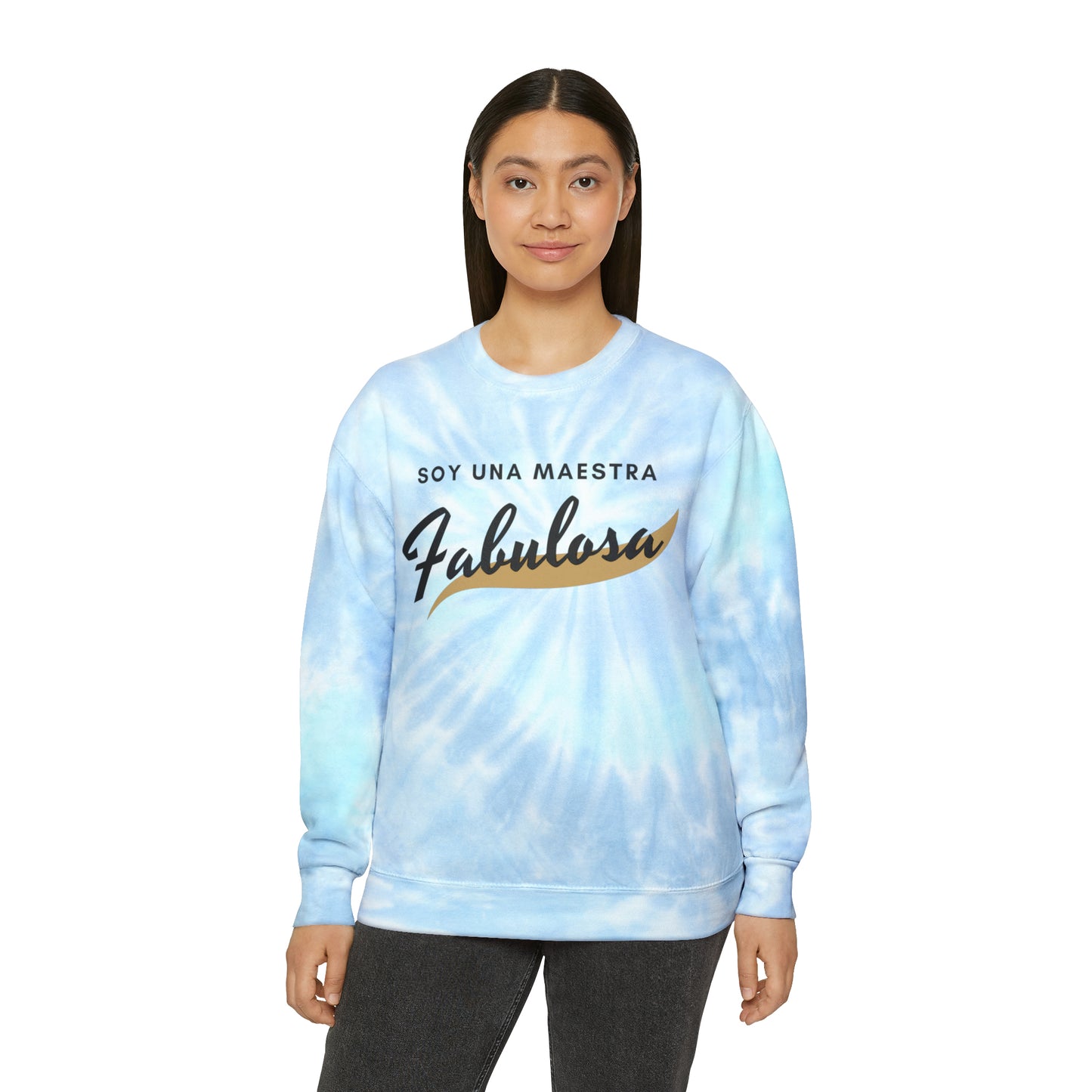 Spanish Teachers Unisex Tie-Dye Sweatshirt