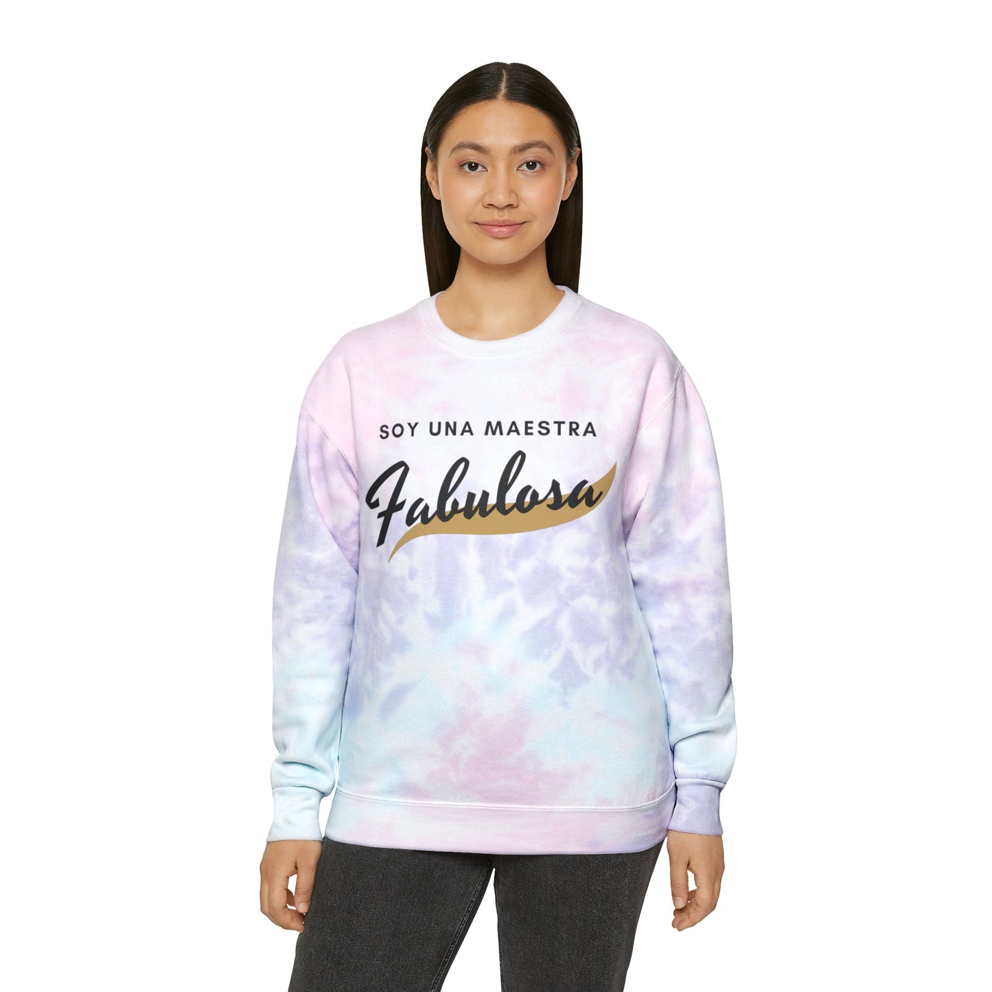 Spanish Teachers Unisex Tie-Dye Sweatshirt