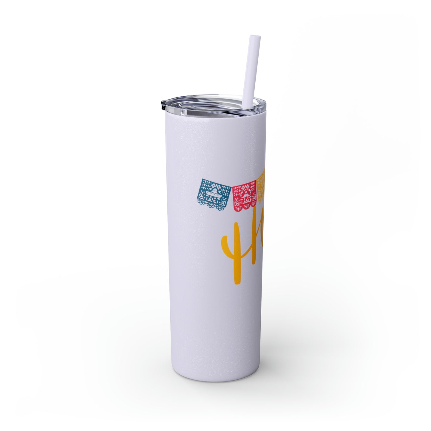 Hola Skinny Tumbler with Straw, 20oz