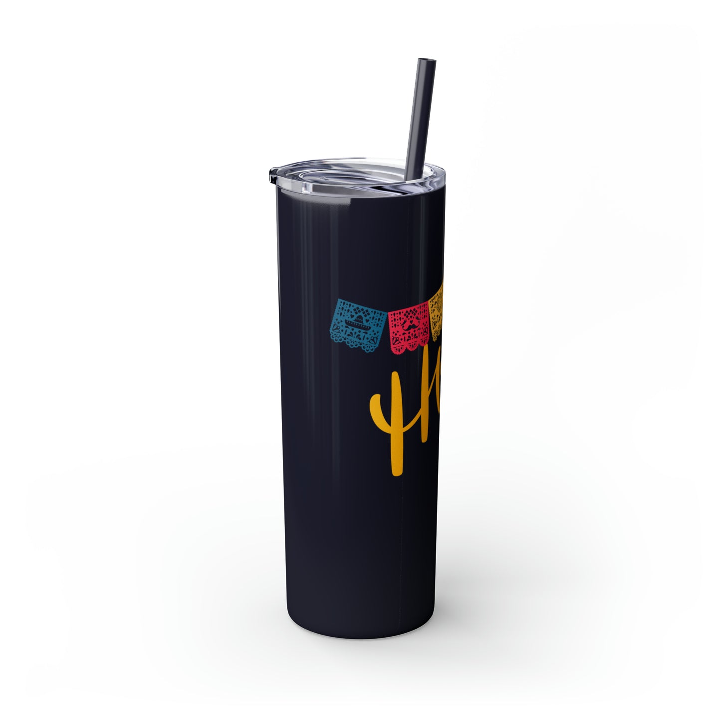 Hola Skinny Tumbler with Straw, 20oz