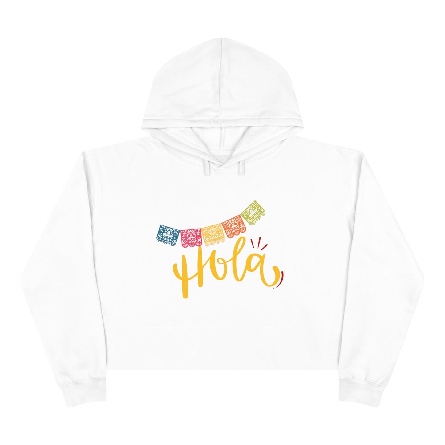 Hola Crop Hoodie