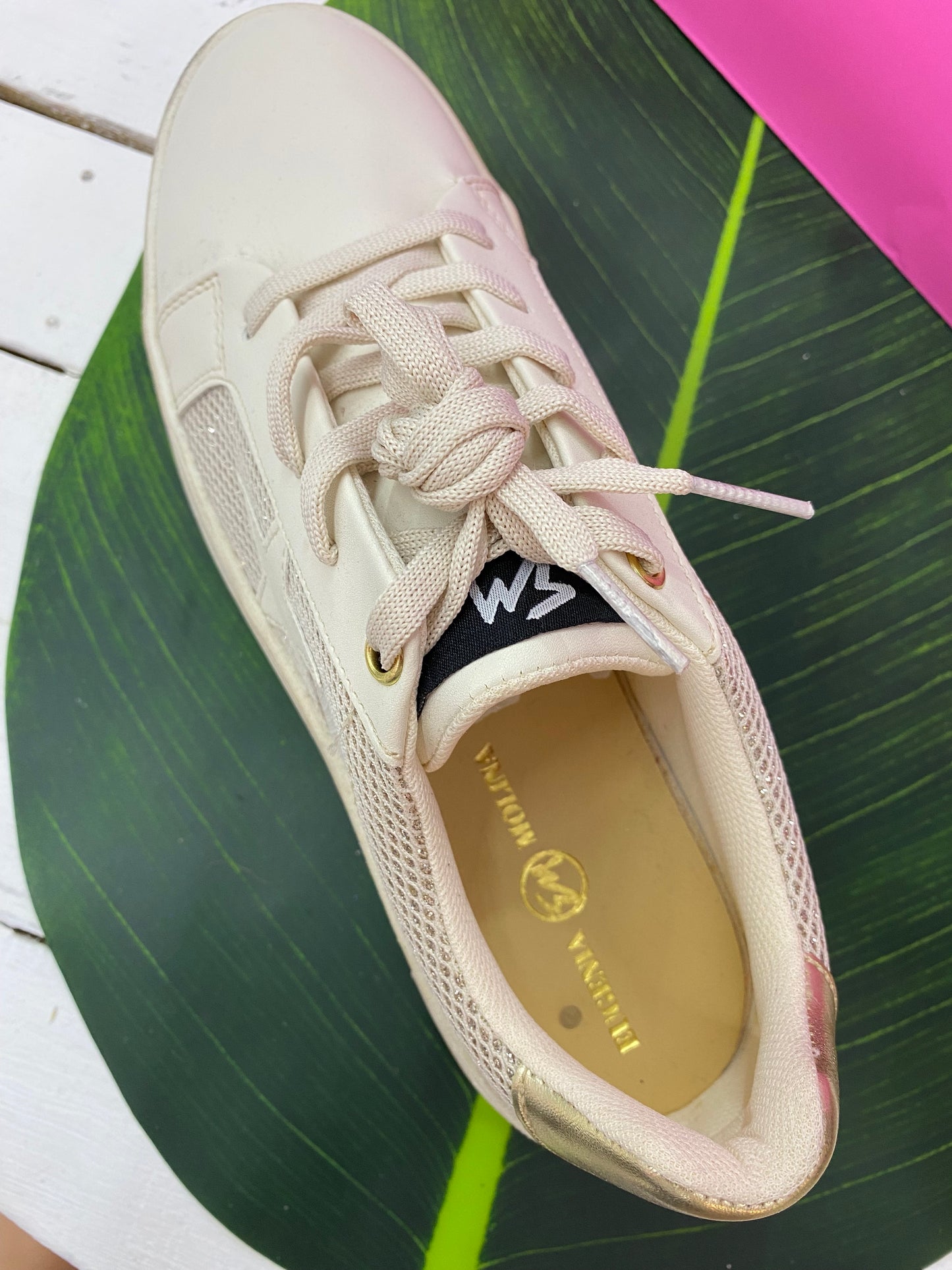Zapatillas off white con efecto desgastado estilo Golden Goose