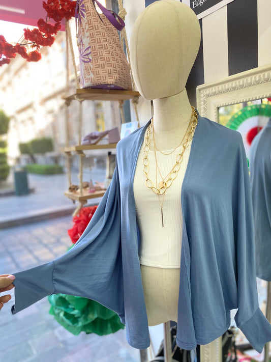 Cardigan Azul Bebe de diseño latinoamericano