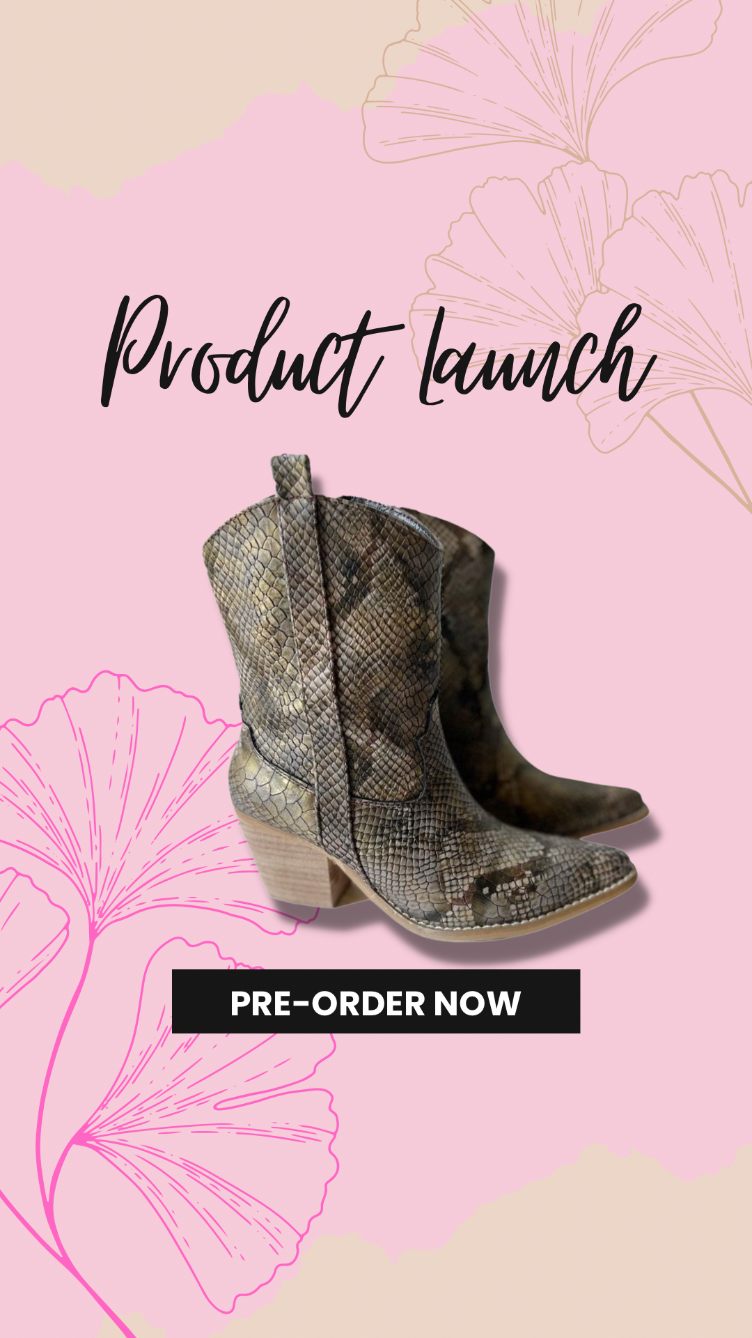 SNAKSKIN ANIMAL PRINT COWBOY BOOTS FOR WOMEN