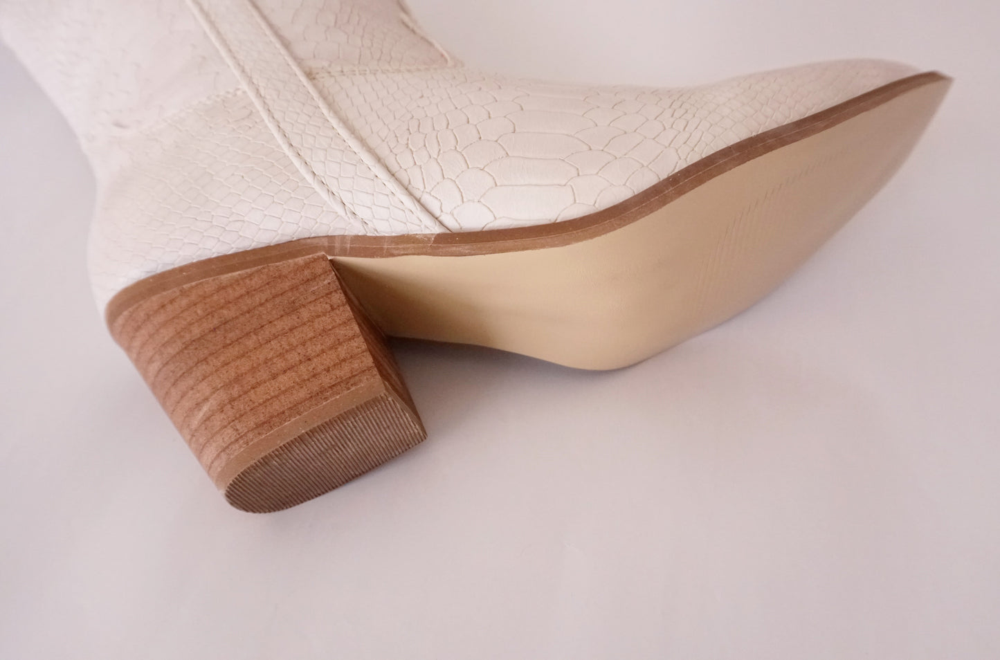 botas vaqueras texanas de mujer en blanco