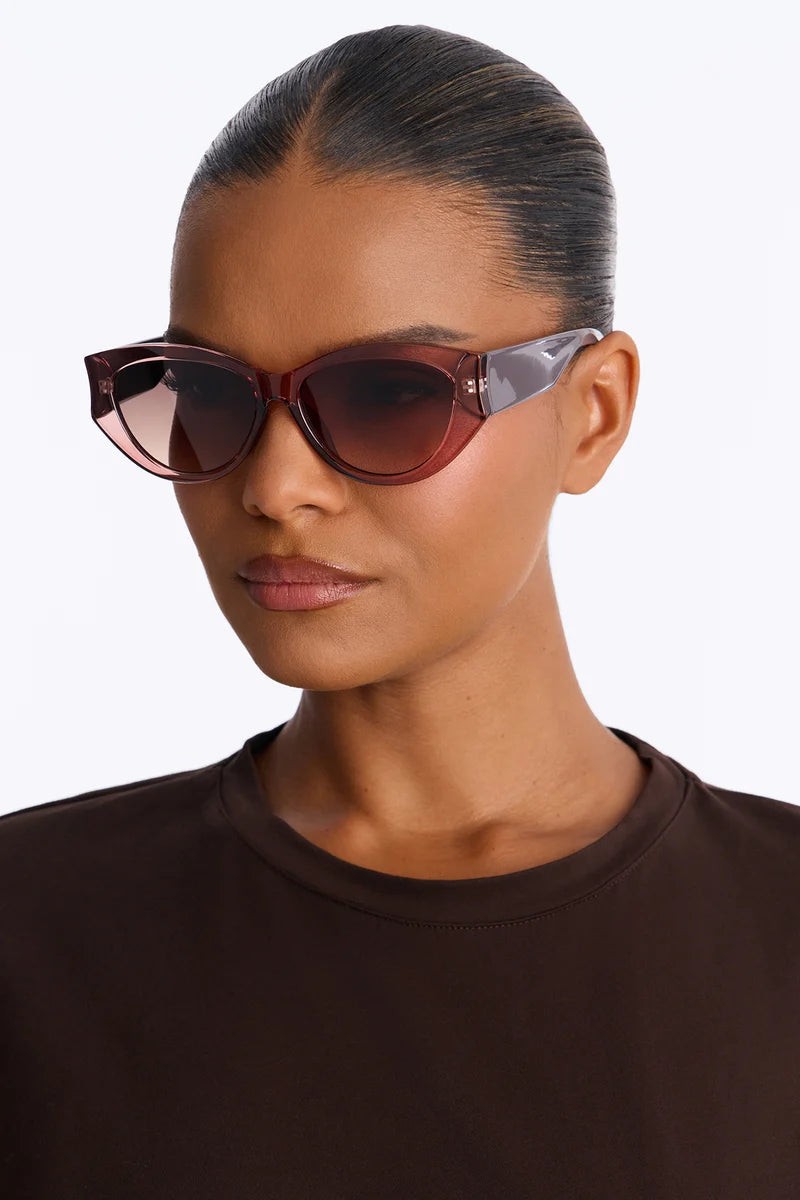 DAKOTA PLUM CAT-EYE SUNGLASSES