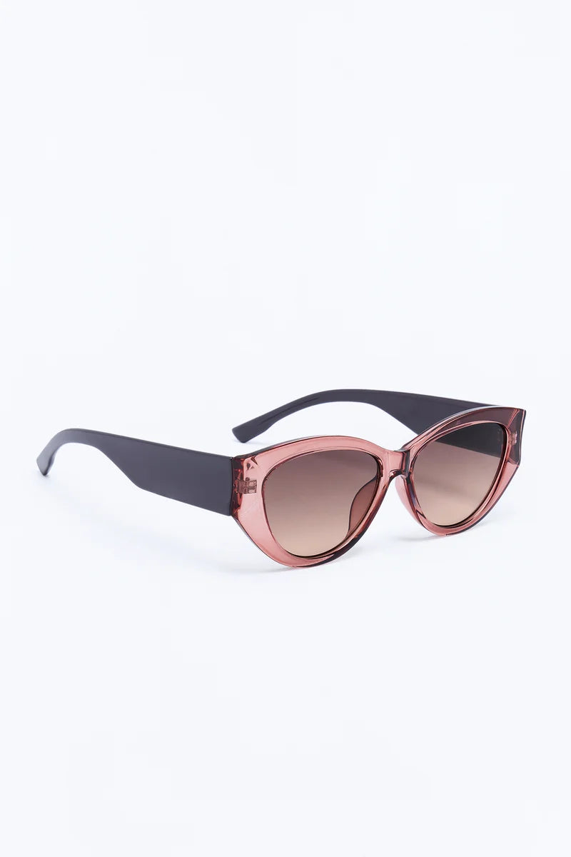 DAKOTA PLUM CAT-EYE SUNGLASSES
