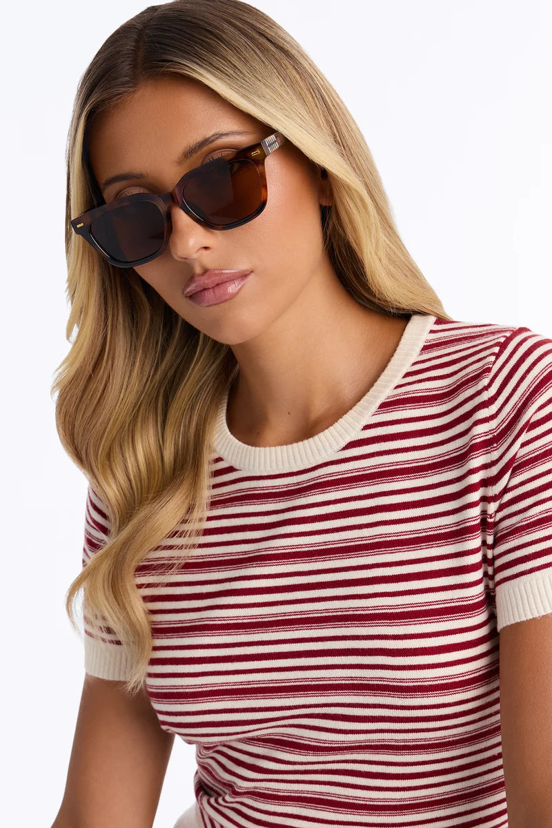 LISA RETRO TORTOISE SUNGLASSES