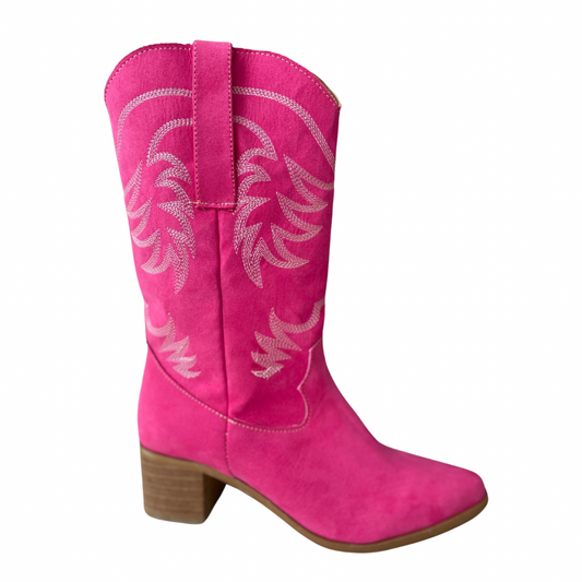 Botas Vaqueras Rosa Valentino