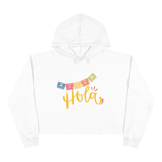 Hola Crop Hoodie