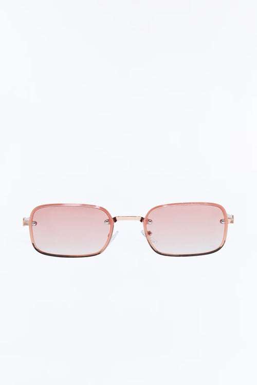 CLAIRE — PINK SQUARE SUNGLASSES