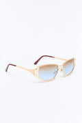 BLAIR — BLUE CAT-EYE SUNGLASSES