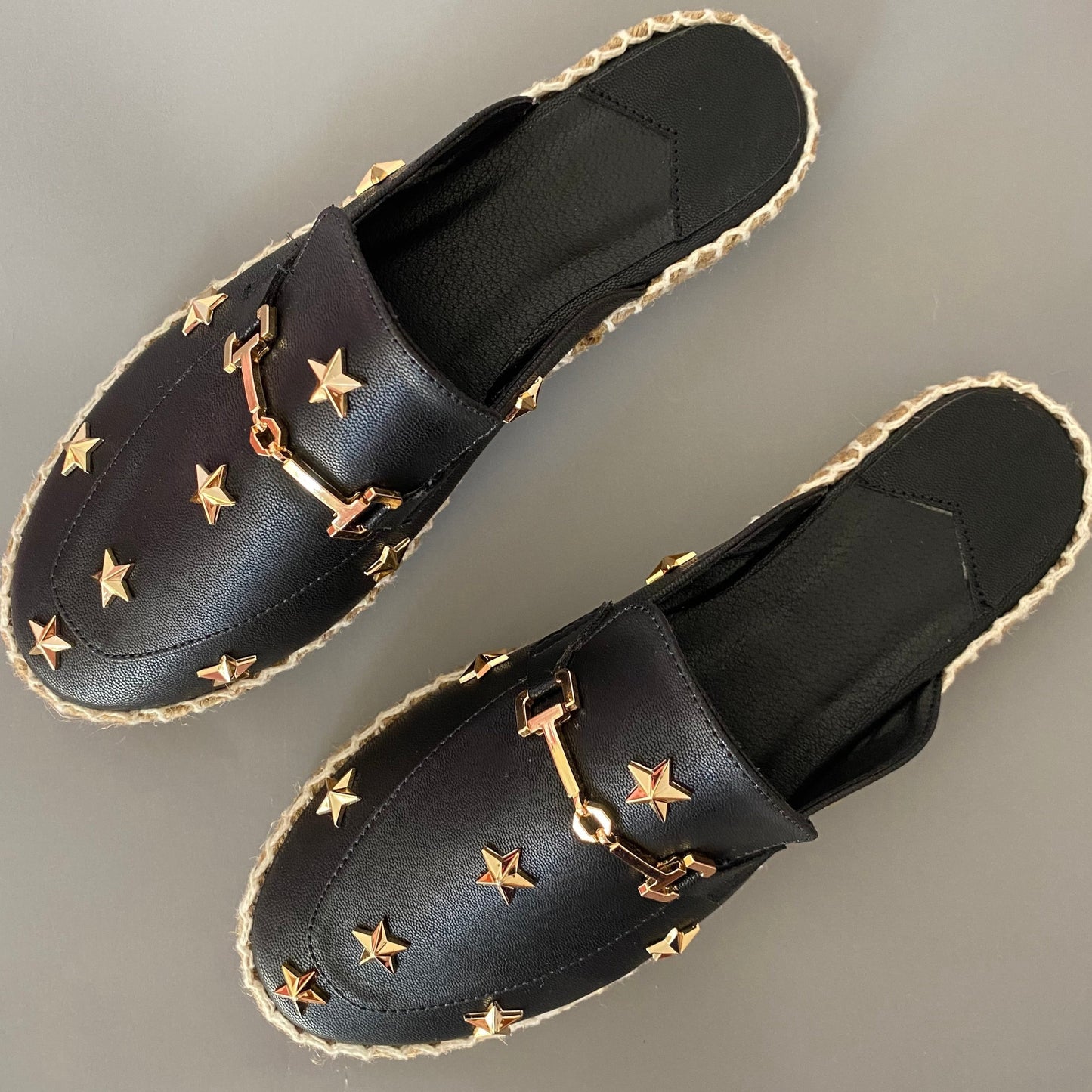 Zapatos Espadrilles Estilo Loafer Mules para Mujer