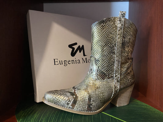 SNAKSKIN ANIMAL PRINT COWBOY BOOTS FOR WOMEN