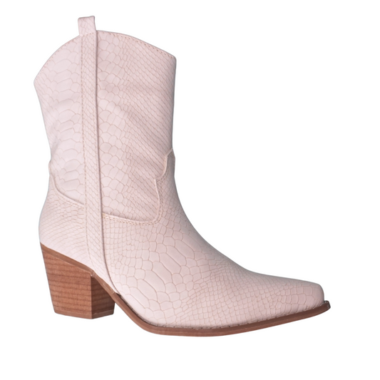 botas vaqueras de mujer en blanco 