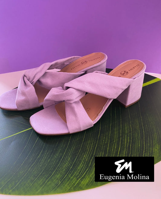 Lavander Purple Mules Sandals